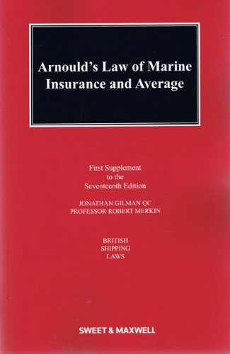 Stock image for Arnould*s Law of Marine Insurance 1st Supplement for sale by Mispah books