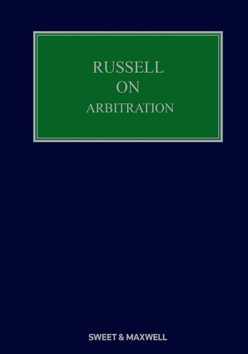 Beispielbild fr Russell on Arbitration zum Verkauf von Anybook.com