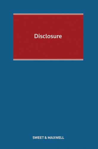 9780414047792: Disclosure