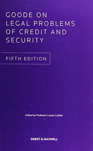 Stock image for Goode on Legal Problems of Credit and Security for sale by Better World Books Ltd