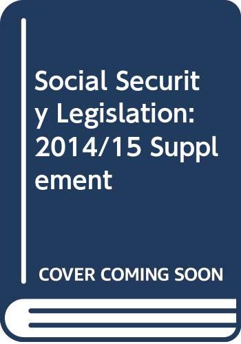 Imagen de archivo de Social Security Legislation: 2014/15 Supplement a la venta por AwesomeBooks