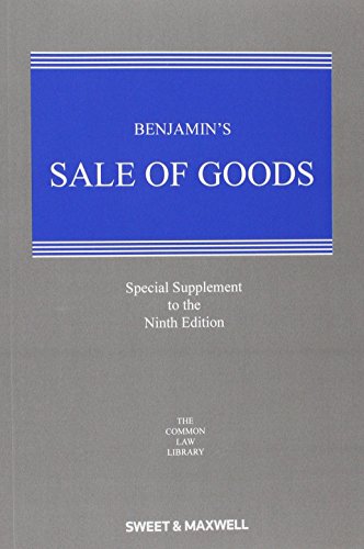 9780414051034: Benjamin's Sale of Goods (1st Supplement)