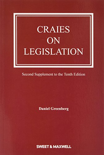 Beispielbild fr Craies on Legislation zum Verkauf von Books Puddle