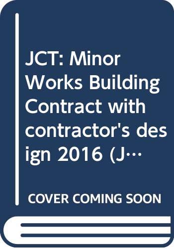 Stock image for Minor Works Building Contract With Contractor's Design 2016 for sale by Blackwell's