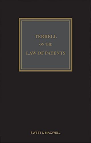 Imagen de archivo de Terrell on the Law of Patents a la venta por Better World Books Ltd