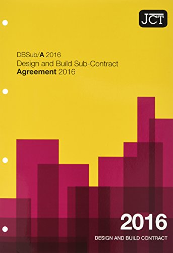 Imagen de archivo de Design and Build Sub-Contract Agreement 2016 a la venta por Blackwell's
