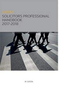 Beispielbild fr Greens Solicitors Professional Handbook 2017 - 2018 zum Verkauf von AwesomeBooks