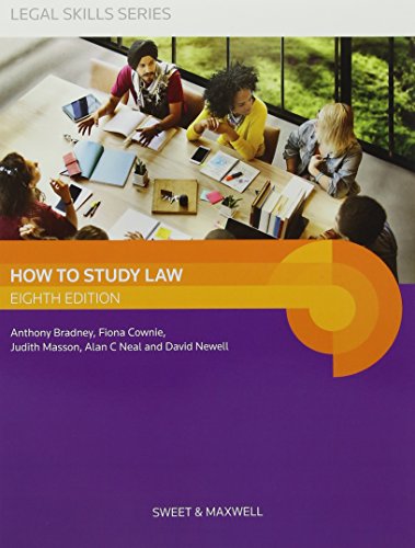 Imagen de archivo de How to Study Law a la venta por Better World Books Ltd