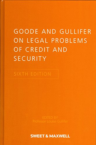 Stock image for Goode and Gullifer on Legal Problems of Credit and Security for sale by Brit Books