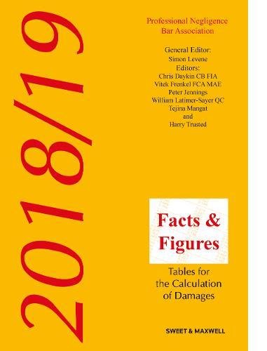 Beispielbild fr 2018/19 Facts & Figures: Tables for the Calculation of Damages zum Verkauf von Anybook.com