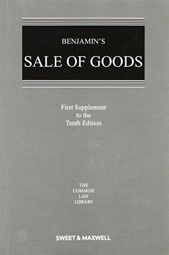 Stock image for Benjamin's Sale of Goods: 1st Supplement to the 10th Edition for sale by Anybook.com