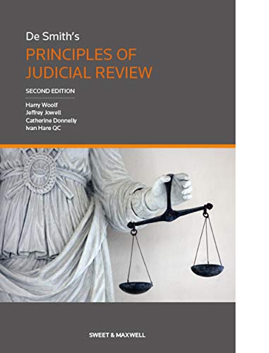 Imagen de archivo de De Smith's Principles of Judicial Review a la venta por Monster Bookshop