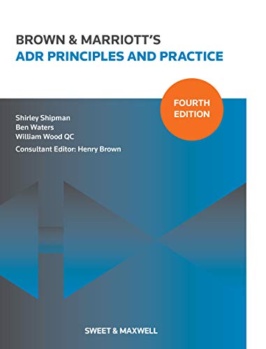 Stock image for Brown & Marriott's ADR Principles and Practice for sale by Revaluation Books