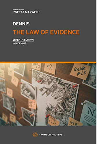 Beispielbild fr The Law of Evidence zum Verkauf von WorldofBooks