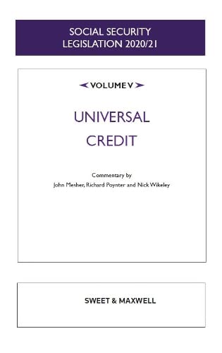 Stock image for Social Security Legislation 2020/21 Volume V: Universal Credit for sale by AwesomeBooks