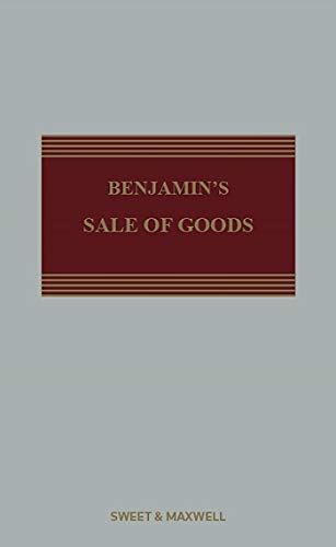 Stock image for Benjamin's Sale of goods for sale by Revaluation Books