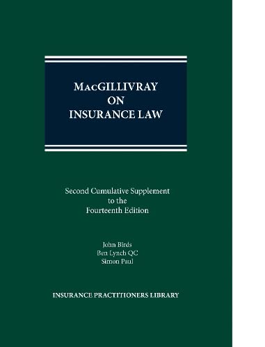9780414080287: MacGillivray on Insurance Law (2nd Supplement)
