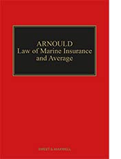Beispielbild fr Arnould Law of Marine Insurance and Average 20th Edition zum Verkauf von dsmbooks