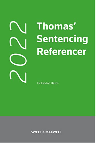 Stock image for Thomas' Sentencing Referencer 2022 for sale by AwesomeBooks