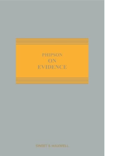 Beispielbild fr Phipson on Evidence zum Verkauf von Revaluation Books