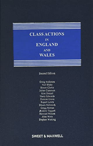 Beispielbild fr Class Actions in England & Wales zum Verkauf von AHA-BUCH GmbH