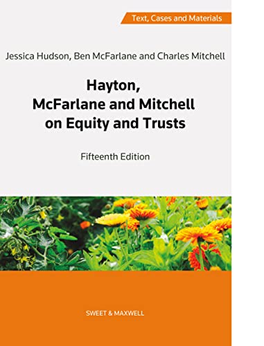 Stock image for Hayton, Mcfarlane And Mitchell: Text, Cases And Materials On Equity And Trusts 14 ed for sale by GreatBookPrices