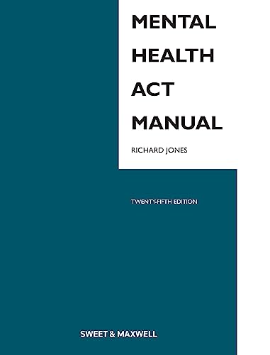 Imagen de archivo de Mental Health Act Manual a la venta por Blackwell's