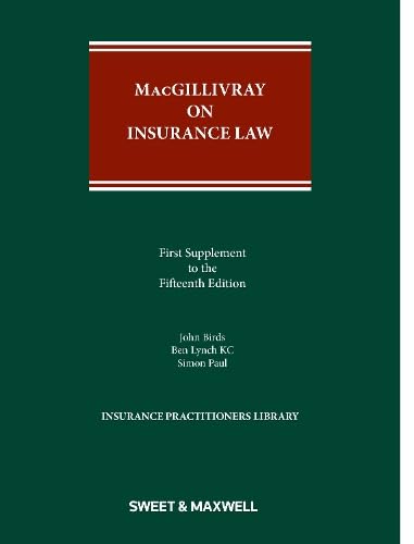 Imagen de archivo de MacGillivray on Insurance Law (1st Supplement) a la venta por Revaluation Books