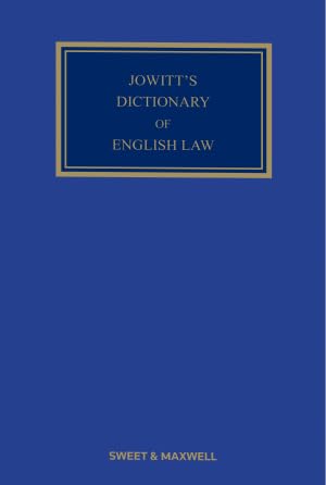 Stock image for Jowitt's Dictionary of English Law (Hardcover) for sale by Grand Eagle Retail