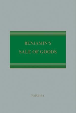 Stock image for Benjamin's Sale of Goods (Hardcover) for sale by Grand Eagle Retail