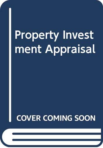 Beispielbild fr Property Investment Appraisal zum Verkauf von HALCYON BOOKS