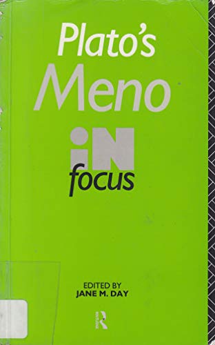Stock image for Plato's "Meno" in Focus for sale by Greener Books