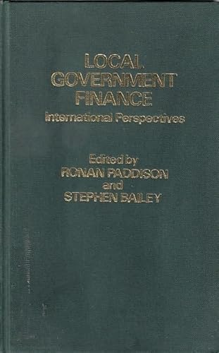 Beispielbild fr Local government finance : international perspectives. Ex-Library. zum Verkauf von Yushodo Co., Ltd.