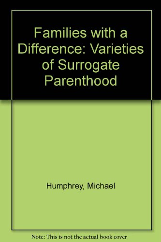 Stock image for Families with a Difference: Varieties of Surrogate Parenthood for sale by Zubal-Books, Since 1961