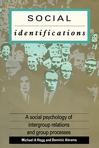 Beispielbild fr Social Identifications: A Social Psychology of Intergroup Relations and Group Processes zum Verkauf von WorldofBooks