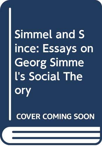 Simmel and Since (9780415009751) by Frisby, David