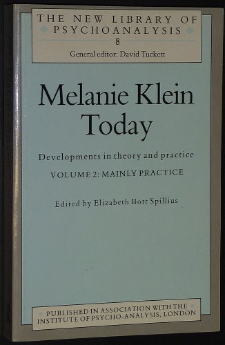 Beispielbild fr Melanie Klein Today (The New Library of Psychoanalysis) zum Verkauf von HPB-Red