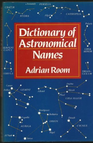 Imagen de archivo de Dictionary of Astronomical Names a la venta por AwesomeBooks