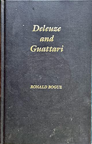 Beispielbild fr Deleuze and Guattari zum Verkauf von Better World Books