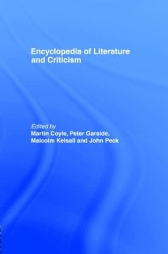 Imagen de archivo de Encyclopedia of Literature and Criticism (Routledge Companion Encyclopedias) a la venta por HPB-Red