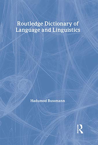 Stock image for Routledge Dictionary of Language and Linguistics (Routledge Reference) for sale by BooksRun