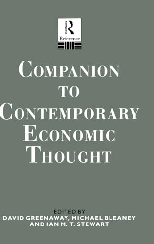 Beispielbild fr Companion to Contemporary Economic Thought zum Verkauf von Better World Books Ltd