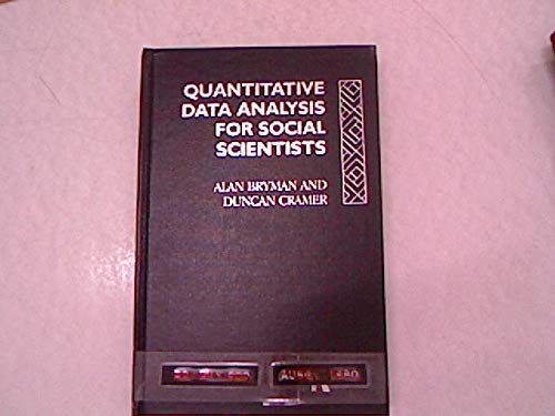 9780415026642: Quantitative Data Analysis for Social Scientists