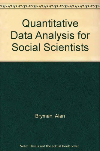 Imagen de archivo de Quantitative Data Analysis for Social Scientists a la venta por Better World Books