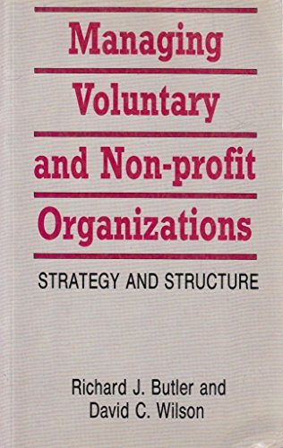 Stock image for Managing Voluntary and Non-profit Organizations for sale by Phatpocket Limited