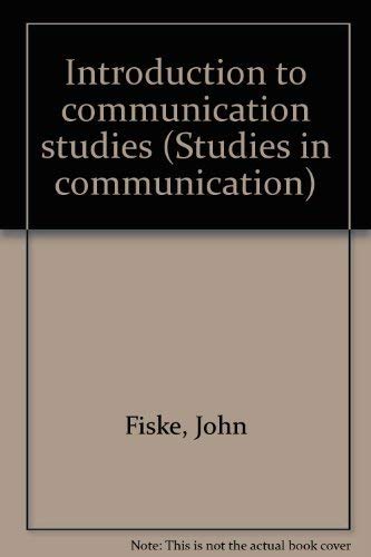 9780415027809: Introduction to communication studies (Studies in communication)