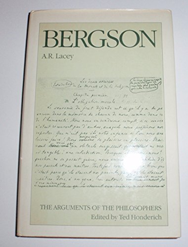 Bergson (The Arguments of the Philosophers) (9780415030076) by Lacey, A. R.