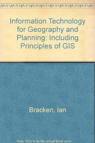 Stock image for Information Technology in Geography and Planning: Including Principles of Gis for sale by Phatpocket Limited