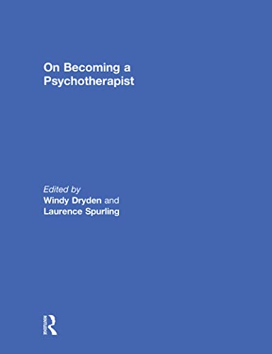 Stock image for On Becoming a Psychotherapist for sale by AwesomeBooks