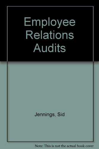 Employee Relations Audits (9780415036351) by Jennings, C.; McCarthy, William Edward; Undy, Roger